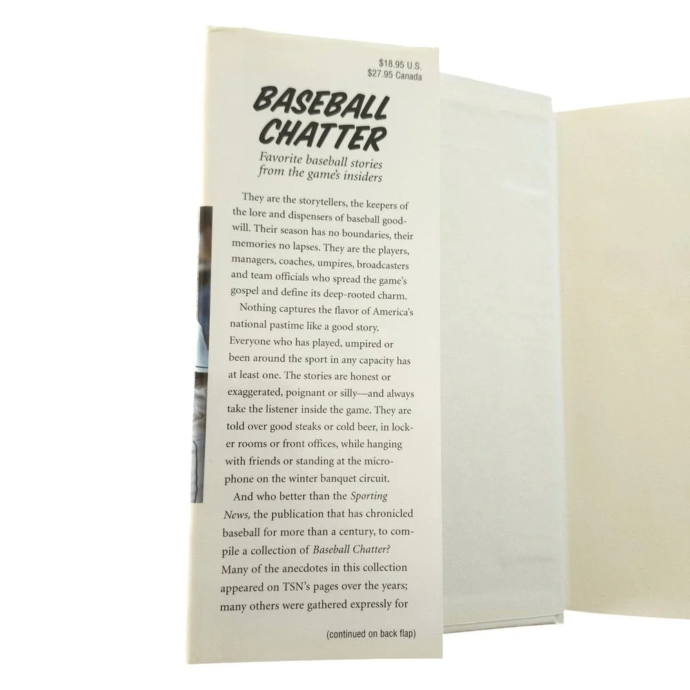 Baseball Chatter Sporting News Books Hardcover Vintage 2004‎ MLB Stories